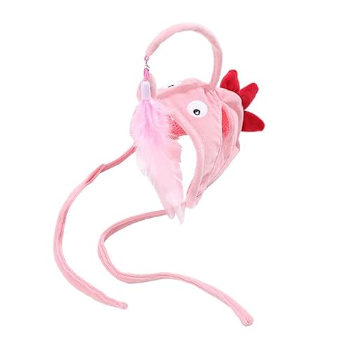 MRSTORY Katzenfischerei -Kopfschmuck Spielzeug Interaktive Weiche Niedliche Hut Feder Kätzchen Teaser Spielzeug mit Austauschbarem Anhänger für Katzen Spieltime Super Soft Stoff (Rosa MRSTORY Katzenfischerei -Kopfschmuck Spielzeug Interaktive Weiche Niedliche Hut Feder Kätzchen Teaser Spielzeug mit Austauschbarem Anhänger für Katzen Spieltime Super Soft Stoff (Rosa von MRSTORY