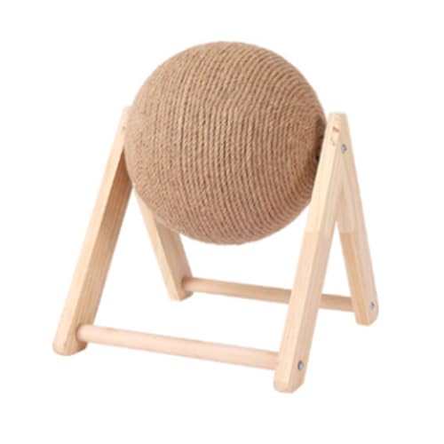 Katzenkletterrahmen Sisal Seilball Katzenspielzeugspielzeugholzregal (V-Small) von MRSTORY