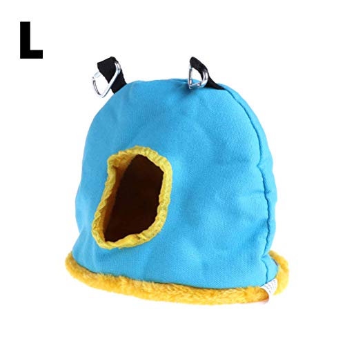 MRSTORY Warmes Vogelnest Rund Weiche Plüsch -Käfig -Hängemann -Hängematte für Sittiche Afrikanische Graue Papageien Große Mittelgroße Vögel Leinwand Plüschmaterial in 18 cm und 20 cm (229) von MRSTORY