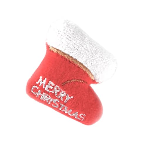 Weiches und Entzückendes Weihnachtsfest Entzückendes Weihnachts -Teddy -Spielzeug für Kleine Haustiere und Katzen aus Gefülltem Material (Typ 5) von MRSTORY