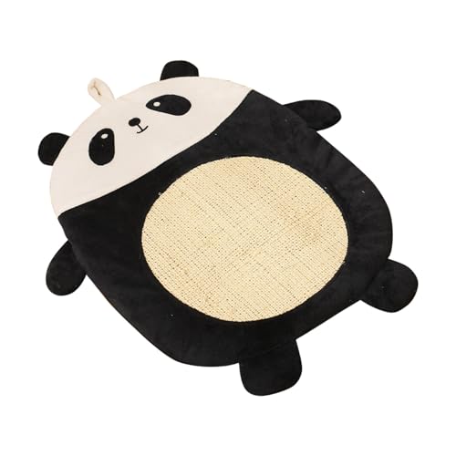 Sisal Cat Kratz Brett Horizontaler Katzenboden-Kratz Matte für Innenräume, Katzen Schleifen, Sisal-Seil, Katzen-Kratz Matte für Möbel (Panda) von MRSTORY