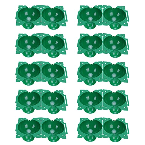 Wieder Verwendbarer Grafter-Ballon für Pflanzen Hochdruck-Vermehrung Kasten Wurzelkugel-Grasding-Gerät für Gärtner Haltbarer Kunststoff 68x55x53mm (Kleine 10 Packungen) von MRSTORY