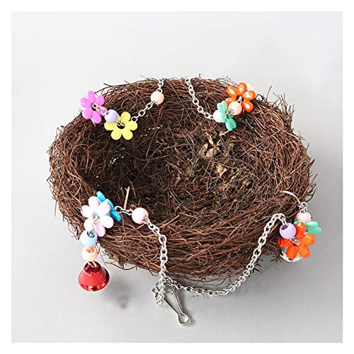 MRXFN Vogelkäfig Großes Vogelkäfig-Gras und Nest, handgefertigtes Nest, kleines Vogelnest, Grasnest, Pfingstrosen- und Papageiennest, Kakadukäfig von MRXFN