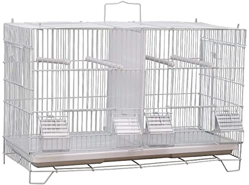 Vogelkäfig Stand Pet Bird Flight Cages Parrot Pet House Villa Luxus-Zuchtkäfig for Vögel, ideal for Wellensittiche, Kanarienvögel, Zebrafinken und kleinere Vögel.Inklusive Sitzstangen ( Color : A ) von MRXFN
