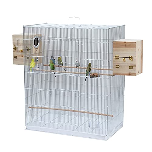 Vogelkäfig Vogelkäfig The Parrot Bird Cage Big Yards Metal Bold Starling Breeding Bird Cage Decoration House Nest Home for Sittiche von MRXFN