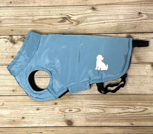 Hundemantel in Hellblau - Größe S für kleine Hunde - Hundejacke Hundeweste für kaltes Wetter mit weichem Fleecefutter MS-Trachten von MS-Trachten