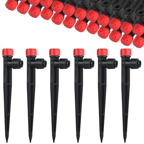 30 Stücke 360 Grad Einstellbare Bewässerung Sprinkler, 8-Loch Garten Bewässerung Tropfer mit Pfahl & Micro Drip Rohrhalter for 1/4zoll Schlauch, Bewässerungssets für Gewächshaus, Topfpflanzen, Rot 30 Stücke 360 Grad Einstellbare Bewässerung Sprinkler, 8-Loch Garten Bewässerung Tropfer mit Pfahl & Micro Drip Rohrhalter for 1/4zoll Schlauch, Bewässerungssets für Gewächshaus, Topfpflanzen, Rot von MSDADA