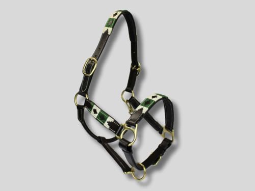 MTB Equestrian Lederhalfter Soft Polo - Echtes Leder - Halfter - Verstellbare Schnallen - Weiche Polsterung - Sicher - Robust - Pferd - Reitsport - Tierfreundlich (Cob) von MTB Equestrian