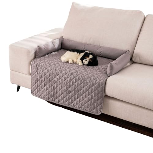 MTNBHH Kühlende Hundebettmatte, seidiger Samt, Abnehmbarer, waschbarer Bezug, Wärmelinderung, Schutz for Haustiermöbel, Sofa-Couch-Matte, tragbar(Gray,75cm*120cm/29.52 * 47.24IN) von MTNBHH