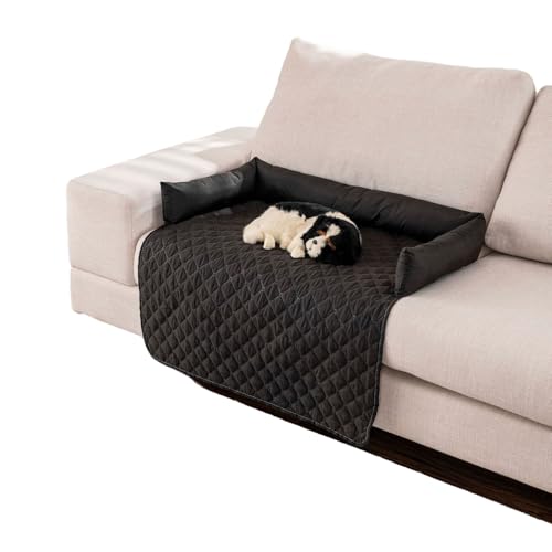 MTNBHH Kühlende Hundebettmatte, seidiger Samt, Abnehmbarer, waschbarer Bezug, Wärmelinderung, Schutz for Haustiermöbel, Sofa-Couch-Matte, tragbar(Noir,75cm*120cm/29.52 * 47.24IN) von MTNBHH