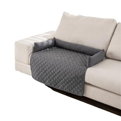 MTNBHH Premium-Kühlmatte for Hunde, Samtbezug, waschbar, Wärmeschutzpolster, Haustierbett, Möbelschutz for Sofa, Couch, Reisen, tragbar(Gray,75cm*75cm/29.52 * 29.52IN) von MTNBHH