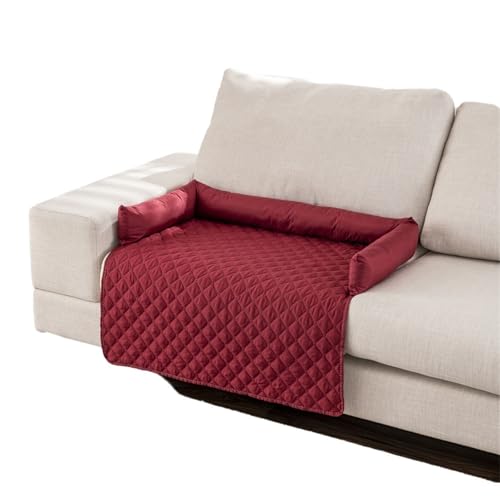 MTNBHH Premium-Kühlmatte for Hunde, Samtbezug, waschbar, Wärmeschutzpolster, Haustierbett, Möbelschutz for Sofa, Couch, Reisen, tragbar(Red,75cm*120cm/29.52 * 47.24IN) von MTNBHH
