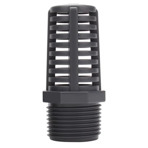 MTQY 2,5 cm schwarzes Gewinde Saug-/Überlauffilter-Isolationssieb Tank Durchlässige Abdeckung Chemische Qualität UPVC Rohmaterial von MTQY