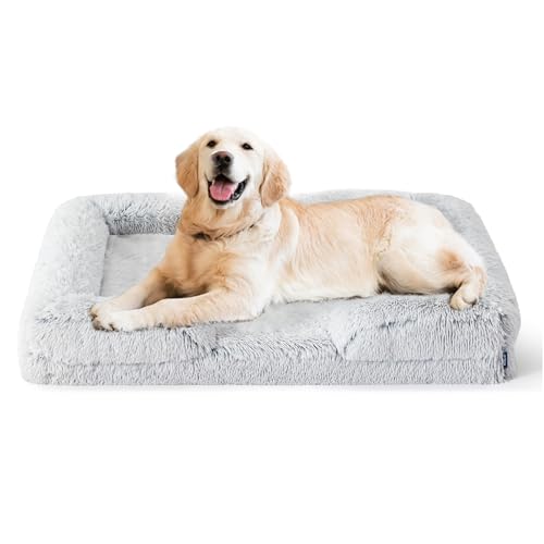MUAEEOK Waschbares, orthopädisches großes Hundebett, abnehmbar, orthopädische Schaumstoff-Hundebetten mit Nackenrollen, wasserdicht, großes Hundebett und rutschfeste Unterseite, extra großes MUAEEOK Waschbares, orthopädisches großes Hundebett, abnehmbar, orthopädische Schaumstoff-Hundebetten mit Nackenrollen, wasserdicht, großes Hundebett und rutschfeste Unterseite, extra großes von MUAEEOK