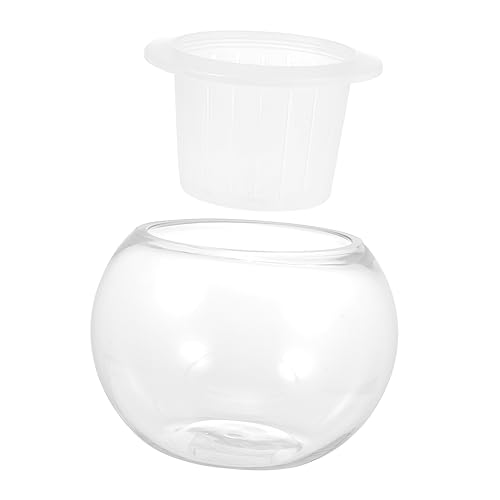 MUCKLILY 1 Satz Hydrokulturgefäße klarer Behälter Goldfischglas aus Glas Keramikvase Pflanzendekor kreative Vase Tischvase Aquarium Container kleines Fischbecken schmücken von MUCKLILY