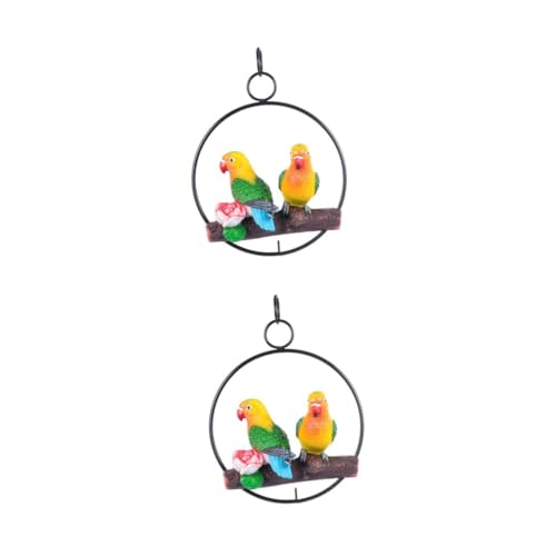 MUCKLILY 2 Stück Eisenring Papageien Aufhänger Dekoration Sittich Ornament Schmuck Künstliche Gartendekorationen Vogel Auf Vögeln Landschaftsdekoration Sitzstange Papageien Outdoor MUCKLILY 2 Stück Eisenring Papageien Aufhänger Dekoration Sittich Ornament Schmuck Künstliche Gartendekorationen Vogel Auf Vögeln Landschaftsdekoration Sitzstange Papageien Outdoor von MUCKLILY