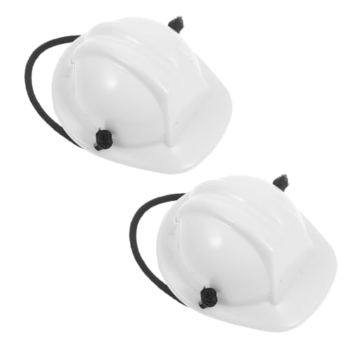 MUCKLILY 2 Stück Haustier Schutzhelm Schutzhelm Haustier Miniaturhelm Haustier Kreativkopfbedeckung Haustierkopfbedeckung Miniatur Bauhut Puppenhelm Miniatur Bauhelm Helm Für von MUCKLILY