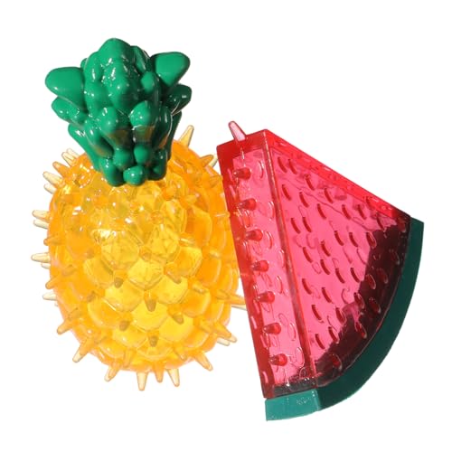 MUCKLILY 2 Stück Kühlendes Kauspielzeug für Kleine Hunde Gefrierbares Obst Design für Welpen Langlebig und Sicher zur Zahnpflege Langeweile im Sommer MUCKLILY 2 Stück Kühlendes Kauspielzeug für Kleine Hunde Gefrierbares Obst Design für Welpen Langlebig und Sicher zur Zahnpflege Langeweile im Sommer von MUCKLILY