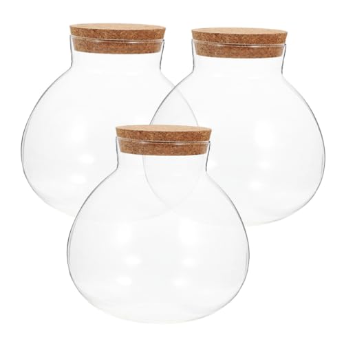 MUCKLILY 3stücke Teiliges Terrarium Mit Korkverschluss Sphärische Mikrolandschaft Flasche Für Pflanzen Und Garten Wiederverwendbar Und Vielseitig Einsetzbar MUCKLILY 3stücke Teiliges Terrarium Mit Korkverschluss Sphärische Mikrolandschaft Flasche Für Pflanzen Und Garten Wiederverwendbar Und Vielseitig Einsetzbar von MUCKLILY