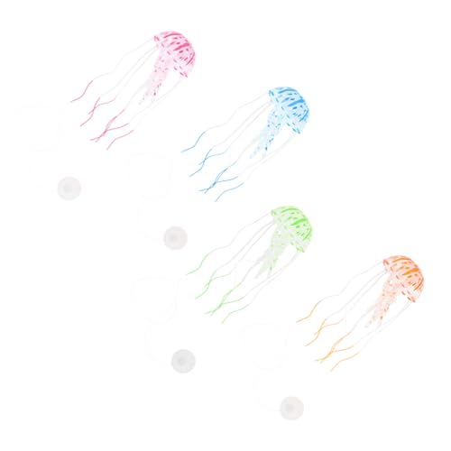 MUCKLILY 4stücke Fluoreszierende Kunstqualle-Dekoration Für Aquarien Natürliche Jellyfish-Figuren in Grün Blau Und Orange Umweltfreundliche Aquarium-Dekoration Für MUCKLILY 4stücke Fluoreszierende Kunstqualle-Dekoration Für Aquarien Natürliche Jellyfish-Figuren in Grün Blau Und Orange Umweltfreundliche Aquarium-Dekoration Für von MUCKLILY