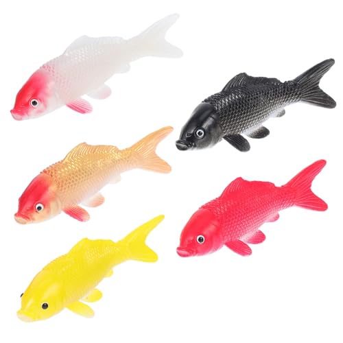 MUCKLILY 5stücke Mini-koi-Fische Aus PVC Mini-goldfischfiguren Schwimmende Künstliche Aquarienfische Künstliche Fischdekoration Naturgetreue Karpfenfiguren Winzige Koi-Fische Für MUCKLILY 5stücke Mini-koi-Fische Aus PVC Mini-goldfischfiguren Schwimmende Künstliche Aquarienfische Künstliche Fischdekoration Naturgetreue Karpfenfiguren Winzige Koi-Fische Für von MUCKLILY