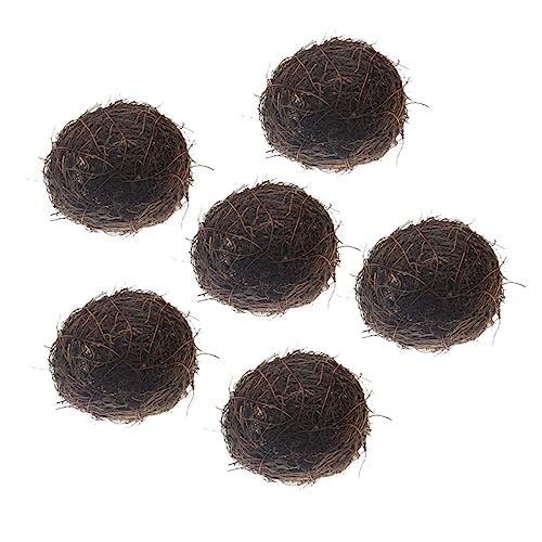MUCKLILY 6Stücke Rattan Nest Dekoration Künstliche Birdhouses Für Garten Und Wohnkultur Große Kreative Für Stilvolle Einrichtung MUCKLILY 6Stücke Rattan Nest Dekoration Künstliche Birdhouses Für Garten Und Wohnkultur Große Kreative Für Stilvolle Einrichtung von MUCKLILY