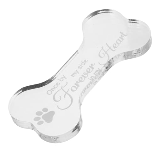 MUCKLILY Gedenktafel für Haustiere Gedenktafeln für den Außenbereich Haustier-Plakette Haustiergedenksteine ​​für Hunde Gedenktafeln für Hunde Acryl Transparent von MUCKLILY