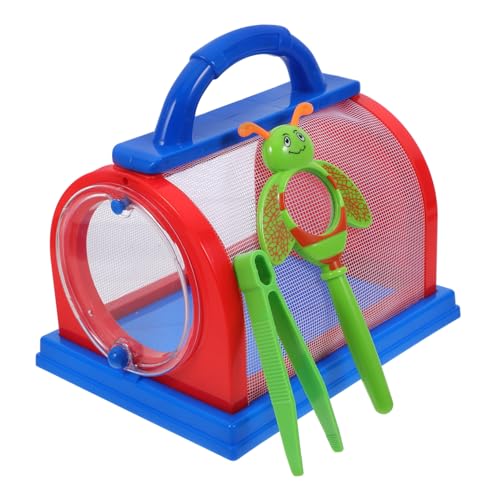 MUCKLILY Insektenkäfig für Kinder Tragbarer Insektenhalter mit Netz Hochtransparenter Schmetterlingskäfig für Naturbeobachtung Lupe und Pinzette Outdoor Spielzeug MUCKLILY Insektenkäfig für Kinder Tragbarer Insektenhalter mit Netz Hochtransparenter Schmetterlingskäfig für Naturbeobachtung Lupe und Pinzette Outdoor Spielzeug von MUCKLILY