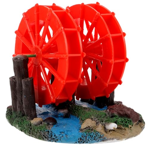 MUCKLILY Künstliche Wasser Rad Dekoration für Aquarien Platzieren für Süß und Perfektes Aquarium Ornament für Natürliche Umgebung von MUCKLILY