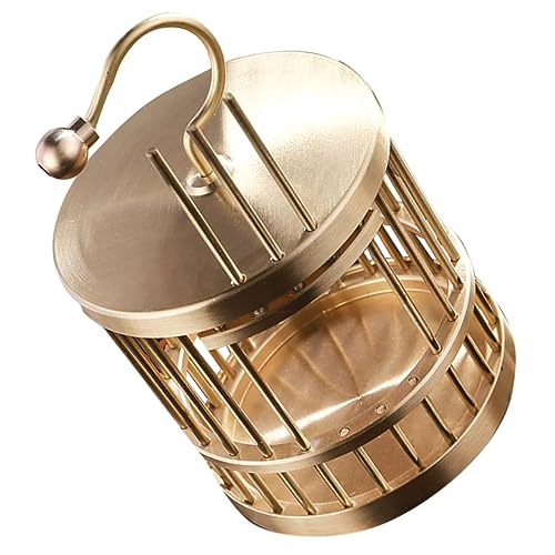 MUCKLILY Retro Vogelkäfig aus Messing Vintage Käfig Ornament für Schreibtisch Stilvolle für Kreative Raumgestaltung und Langlebigen Einsatz MUCKLILY Retro Vogelkäfig aus Messing Vintage Käfig Ornament für Schreibtisch Stilvolle für Kreative Raumgestaltung und Langlebigen Einsatz von MUCKLILY