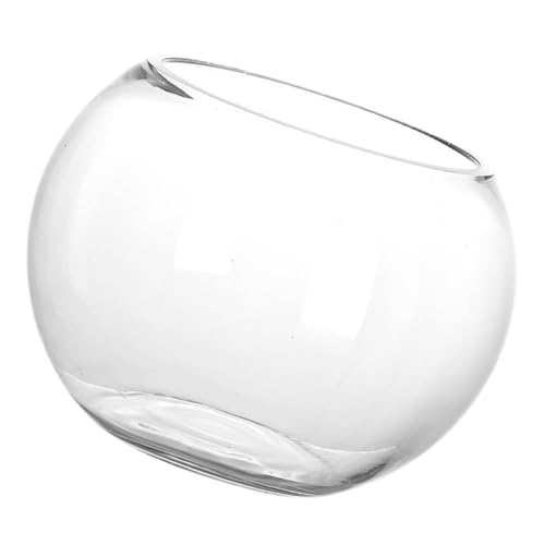 MUCKLILY Rundes Aquarium Großes Fischglas Zubehör Für Aquarien Und Goldenes Transparentes Aquarium Großes Fischglas Klares Aquarium Fischgläser Für Aquarien Klares Klasse von MUCKLILY