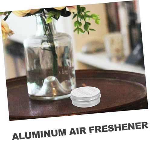 MUELODSIC 10 Stück Aluminium Duftperlen Aufbewahrungsbox Praktischer Aroma Diffuser Behälter mit Belüftung Langlebig und Sicher für Zuhause Büro Schlafzimmer Stilvolles Design von MUELODSIC