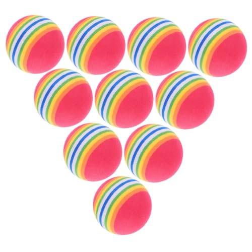 MUELODSIC 10 Stück Teiliges Eva Regenbogenball für Katzen und Hunde Schwimmendes Interaktives Farblich Sortiert zum Kauen Training und Beschäftigung für Wohnungskatzen und MUELODSIC 10 Stück Teiliges Eva Regenbogenball für Katzen und Hunde Schwimmendes Interaktives Farblich Sortiert zum Kauen Training und Beschäftigung für Wohnungskatzen und von MUELODSIC