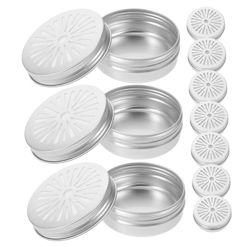 MUELODSIC 12 Stück Teiliges Aluminium Scent Training Box Stabile Hundegeruch trainingsbehälter zur Geruchserkennung Sicherer Hundeschnüffelhalter für Agility Nasentraining von MUELODSIC