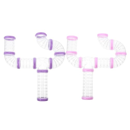 MUELODSIC 16 Stück Teiliges DIY Hamster Tunnels Transparente Äußere Röhren Verbindungsschienen Robustes Hamsterkäfig Zubehör Fördert Bewegung Spielerisches Entdecken für Kleintiere Farbig MUELODSIC 16 Stück Teiliges DIY Hamster Tunnels Transparente Äußere Röhren Verbindungsschienen Robustes Hamsterkäfig Zubehör Fördert Bewegung Spielerisches Entdecken für Kleintiere Farbig von MUELODSIC