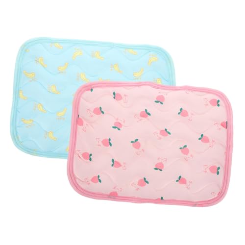 MUELODSIC 2 Stück Atmungsaktive Kühlmatte für Kleine Haustiere Leichte Strapazierfähige Sommer schlafmatte für Hamster Kaninchen und Meerschweinchen Komfortables Kühlkissen für Erholsamen MUELODSIC 2 Stück Atmungsaktive Kühlmatte für Kleine Haustiere Leichte Strapazierfähige Sommer schlafmatte für Hamster Kaninchen und Meerschweinchen Komfortables Kühlkissen für Erholsamen von MUELODSIC