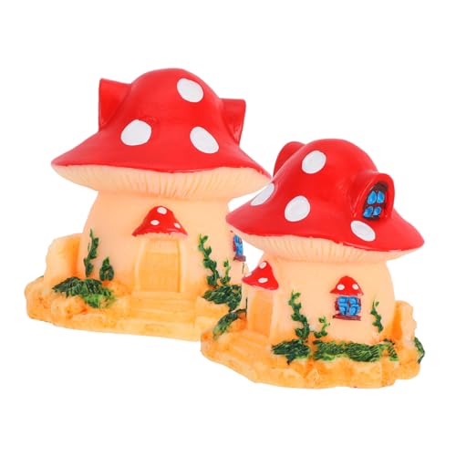 MUELODSIC 2 Stück Teiliges Miniatur pilzhaus Deko aus Langlebigem Harz Stilvolle Micro Landscape Ornament Vielseitig für Garten Blumentopf und Terrarien Charmante Märchenwelt Accessoire MUELODSIC 2 Stück Teiliges Miniatur pilzhaus Deko aus Langlebigem Harz Stilvolle Micro Landscape Ornament Vielseitig für Garten Blumentopf und Terrarien Charmante Märchenwelt Accessoire von MUELODSIC