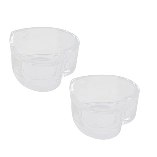 MUELODSIC 2 Stück Transparente Futternäpfe für Hamster und Meerschweinchen Kompakte Auslaufsichere Näpfe mit Glatter Oberfläche Robust und Leicht zu Reinigen für Kleintierkäfige MUELODSIC 2 Stück Transparente Futternäpfe für Hamster und Meerschweinchen Kompakte Auslaufsichere Näpfe mit Glatter Oberfläche Robust und Leicht zu Reinigen für Kleintierkäfige von MUELODSIC