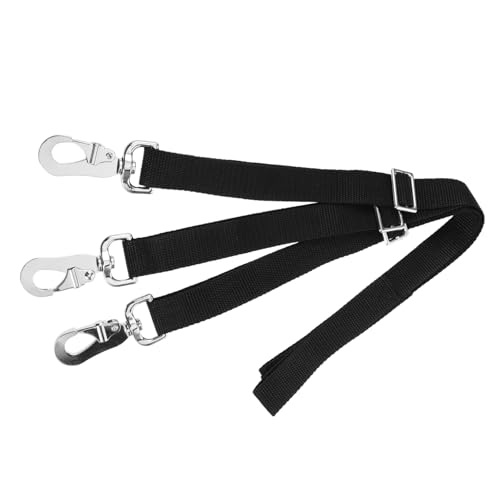 MUELODSIC 3 Stück Einstellbarer Pferde Eimer Hänger Strapazierfähiges Nylon Einfach zu Verwenden für Fütterung im Freien mit Praktischer Schnalle und Anpassbarem Design von MUELODSIC