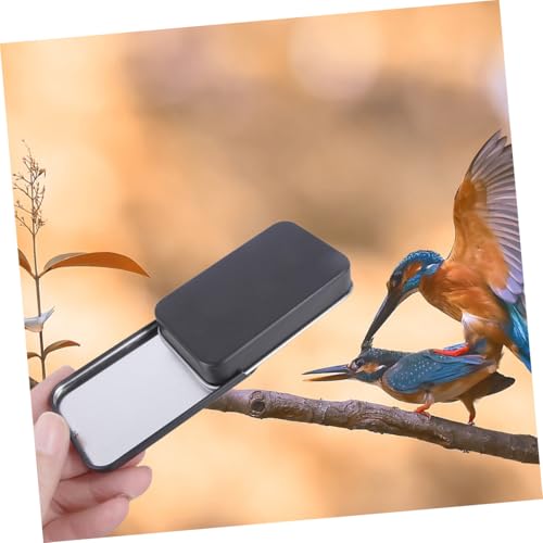 MUELODSIC 3 Stück Teiliges Vogel trainingsfutterbox Edelstahl Wetterfeste Schiebedeckel Metallboxen für Outdoor Vogelfutter Einfach zu Befüllen für Wildvögel und Vogelkäfige von MUELODSIC