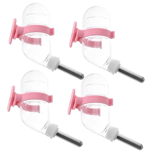 MUELODSIC 4 Stück Edelstahl Hamster Trinkflaschen Automatischer Wasserspender Kleintiere Käfighängend Transparent Bpa frei Für Hamster Meerschweinchen Igel Mäuse MUELODSIC 4 Stück Edelstahl Hamster Trinkflaschen Automatischer Wasserspender Kleintiere Käfighängend Transparent Bpa frei Für Hamster Meerschweinchen Igel Mäuse von MUELODSIC