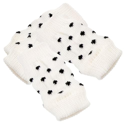 MUELODSIC 4 Stück Gestrickte Hundebeinsocken mit Rutschfester Passform Schmutzabweisende Hundestulpen für Mittlere bis Große Hunde Schützende Beinschoner für Saubere Pfoten im Outdoor von MUELODSIC