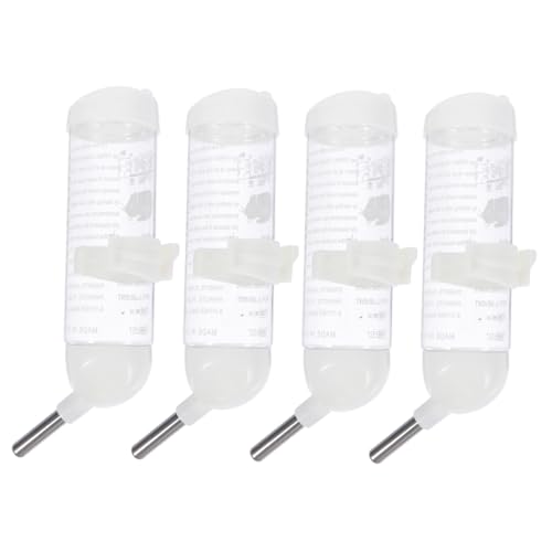 MUELODSIC 4 Stück Hamster Trinkflasche mit Auslaufsicherer Rollkugel Hängender Wasserspender für Kleintierkäfig Leicht zu Reinigen für Kleine Haustiere und Reisen MUELODSIC 4 Stück Hamster Trinkflasche mit Auslaufsicherer Rollkugel Hängender Wasserspender für Kleintierkäfig Leicht zu Reinigen für Kleine Haustiere und Reisen von MUELODSIC