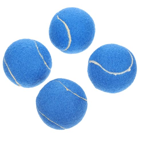 MUELODSIC 4 Stück Teiliges Hundespielzeug aus Langlebigen Tennisbällen für Hunde Interaktive Kauspielzeuge zur Zahnpflege und Training Geeignet für Kleine und Große Hunde Ungiftiger von MUELODSIC