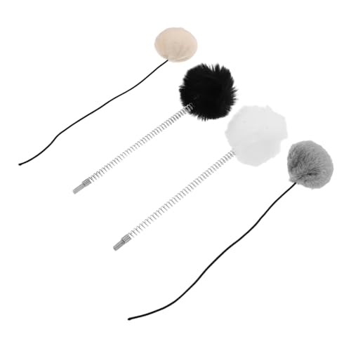 MUELODSIC 4 Stück Teiliges Katzenbaum Ersatzspielzeug Elastische Hängefedern mit Plüschbällen Interaktive Katzenspielzeuge für Kratzbaum Vielseitig für Indoor Katzen Bunte Farben MUELODSIC 4 Stück Teiliges Katzenbaum Ersatzspielzeug Elastische Hängefedern mit Plüschbällen Interaktive Katzenspielzeuge für Kratzbaum Vielseitig für Indoor Katzen Bunte Farben von MUELODSIC