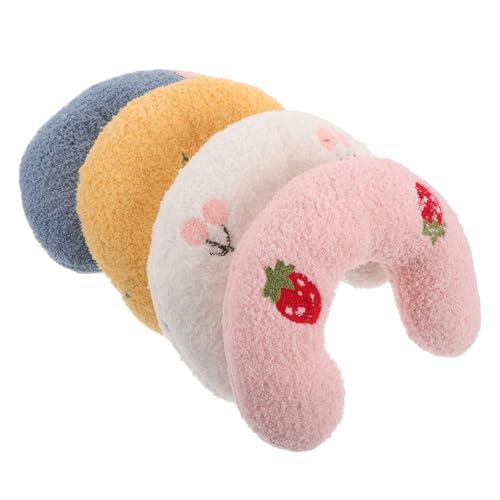 MUELODSIC 4 Stück Teiliges Katzenkopfkissen U Förmig mit Ergonomischer Halsstütze Weiche Baumwollfüllung Kompakt und Platzsparend für Innenkatzen und Kleine Hunde Bunte Farbmischung MUELODSIC 4 Stück Teiliges Katzenkopfkissen U Förmig mit Ergonomischer Halsstütze Weiche Baumwollfüllung Kompakt und Platzsparend für Innenkatzen und Kleine Hunde Bunte Farbmischung von MUELODSIC