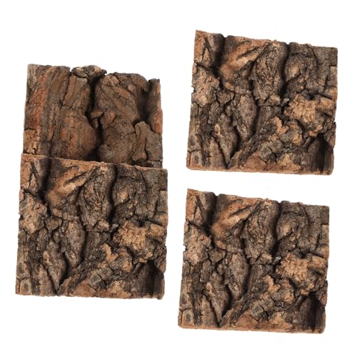 MUELODSIC 4 Stück Teiliges Terrarium Reptilien Kletterplattform und Versteck aus Baumrinde für Echsen Schlangen Schildkröten Vielseitiges Terrarienzubehör für Natürliche MUELODSIC 4 Stück Teiliges Terrarium Reptilien Kletterplattform und Versteck aus Baumrinde für Echsen Schlangen Schildkröten Vielseitiges Terrarienzubehör für Natürliche von MUELODSIC
