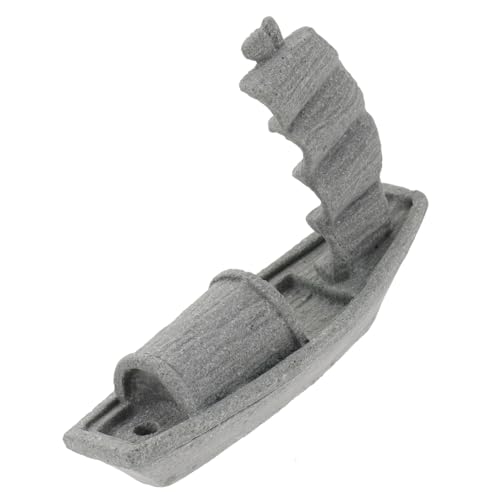 MUELODSIC Aquarium Deko Großes Segelboot Realistische Miniatur Bonsai Ornament Langlebig für Süßwasser Süßwasseraquarien und Wohnraumdekoration Kompakt und Vielseitig von MUELODSIC
