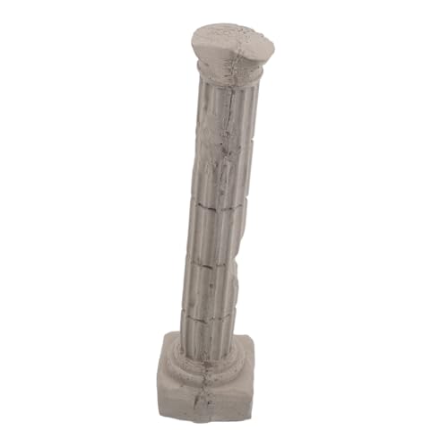 MUELODSIC Aquarium-Dekoration Römische Säule aus Stabilem Zement Antike Römische Säule Ornament für Fischbecken Kompatibel mit Süßwasser Roman-säulen-deko für Krabben und Guppys von MUELODSIC