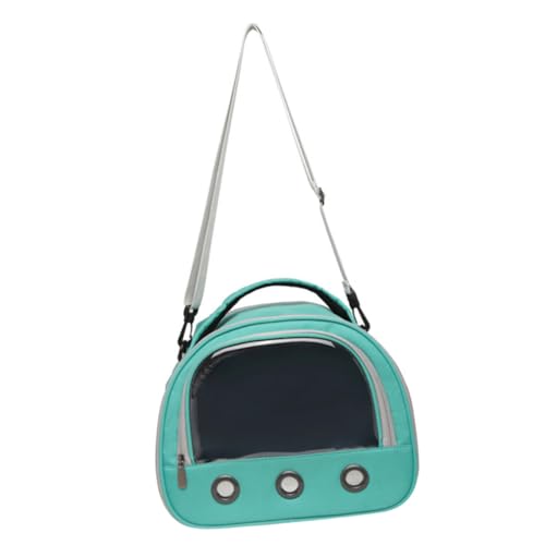 MUELODSIC Atmungsaktive Tragbare Kleintier Tragetasche mit Klarem Fenster Verstellbaren Schulterriemen Leichtem Design für Hamster Meerschweinchen Kaninchen und Outdoor Reisen Waschbar und von MUELODSIC